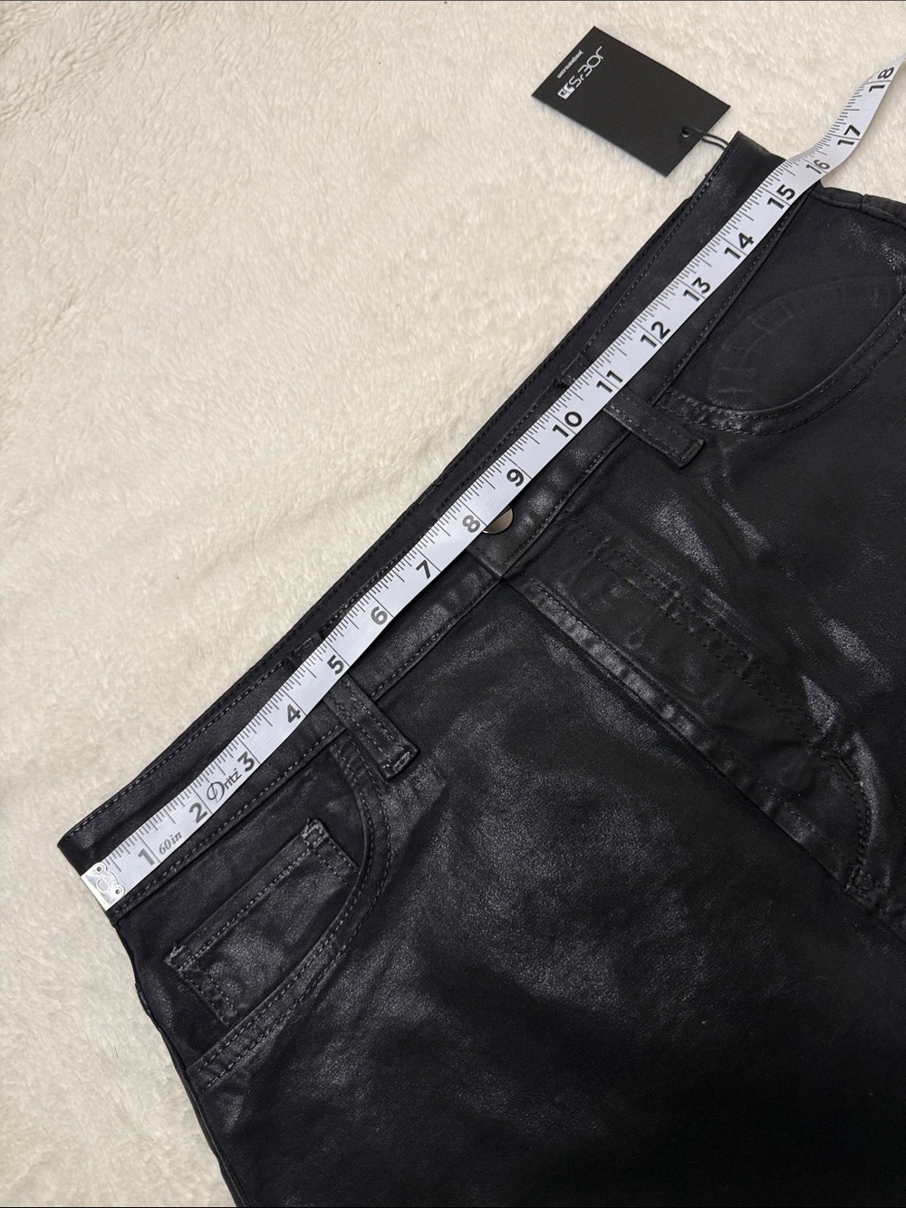 Joe's Jeans Jessica Button Fly Coated Stretch-Denim Skirt - Sz 27, NWT - Picture 7 of 14